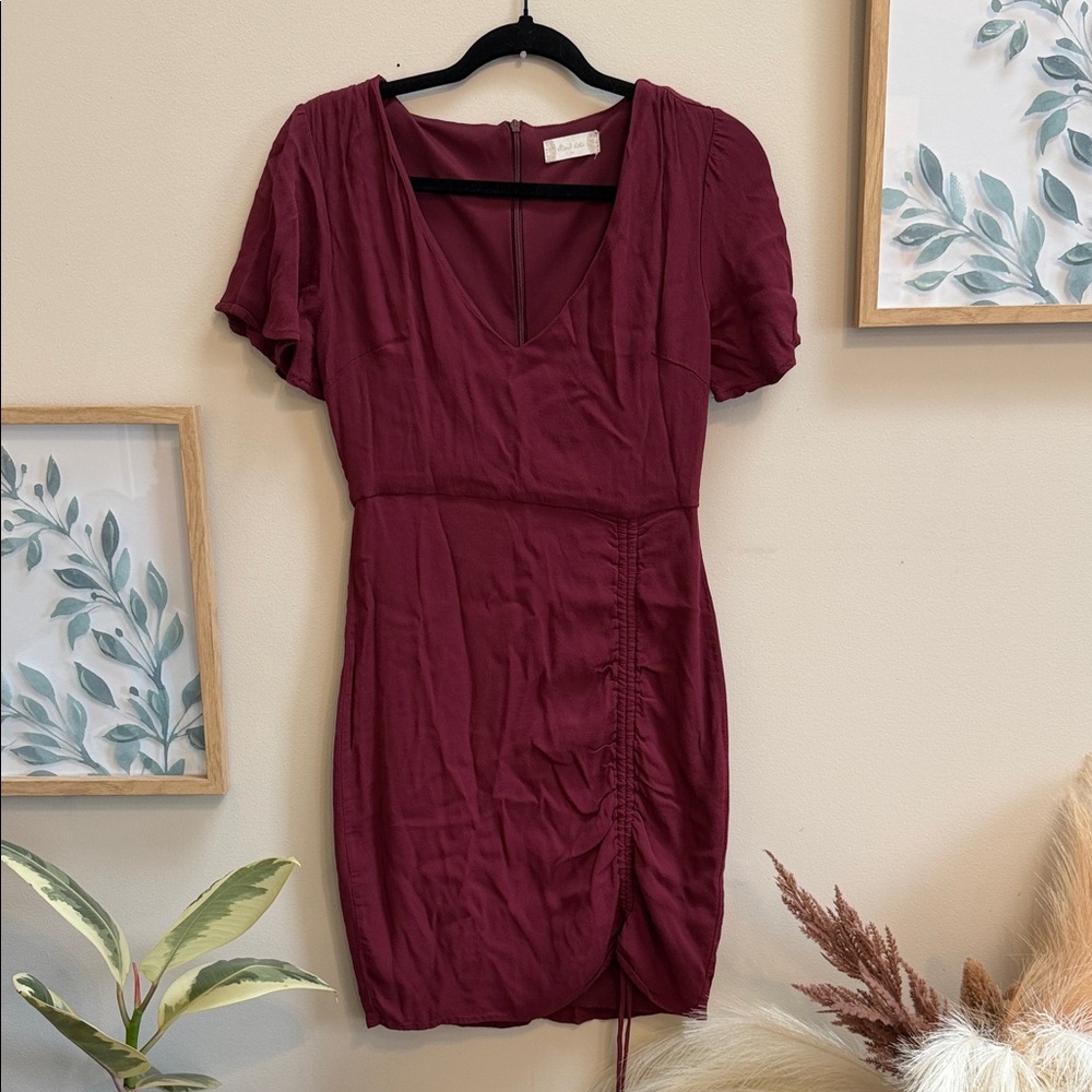 Altar'd State Burgundy Mini Dress